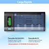 ENEGON Cargador de Pilas para Ni-MH Ni-CD de C, D,