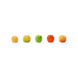 Vivid Citrus Bliss Car Interior Decor Set - Modern Orange Fruit Ornaments for Stylish Rides