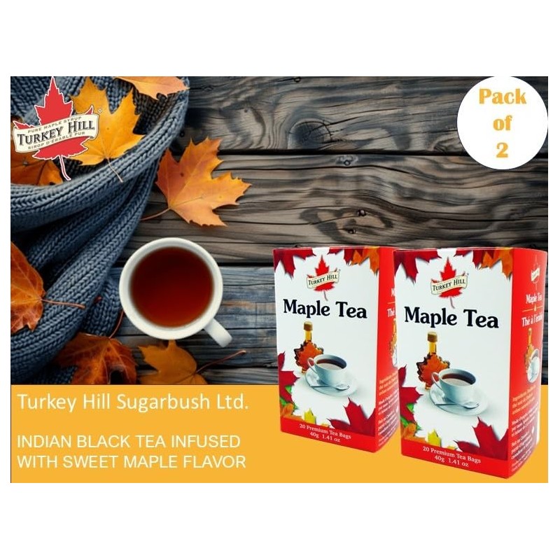 Turkey Hill Sugarbush Premium 100% Pure Canadian Maple Infused Tea