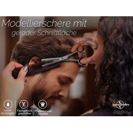 Modelling Scissors, 1 Serrated Edge, Stainless Steel 18 cm