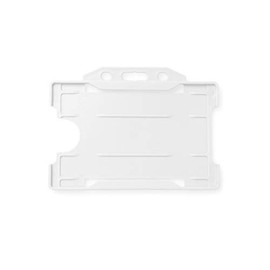ALG ID Cards - Single Sided Rigid ID Identity Card Pass Badge Holder (Landscape) (86mm x 54mm CR80) - 10 Pack (White)