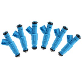 ASTOU Fuel Injectors 4Holes Set of 6Pcs Fit for Jeep for Liberty 3.7L 2002-2003 for Dodge for Ram 1500 3.7L 2002-2003 Replacement OEM 0280155972