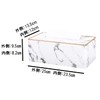 VIEAURA Tissue Case, Marble Pattern, PU Leather, Tissue Box, Stylish,