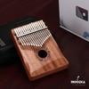 MOOZICA 17 Keys Kalimba Thumb Piano, Solid Mahogany Wood Professional