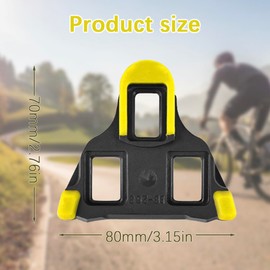 SPD Pedal Cleats Set for Cycling Shoes，Compatible with Shimano SPD-SL Cleats Systems for Indoor Cycling Road Bicycle，Easy Clip-in Design (Black)