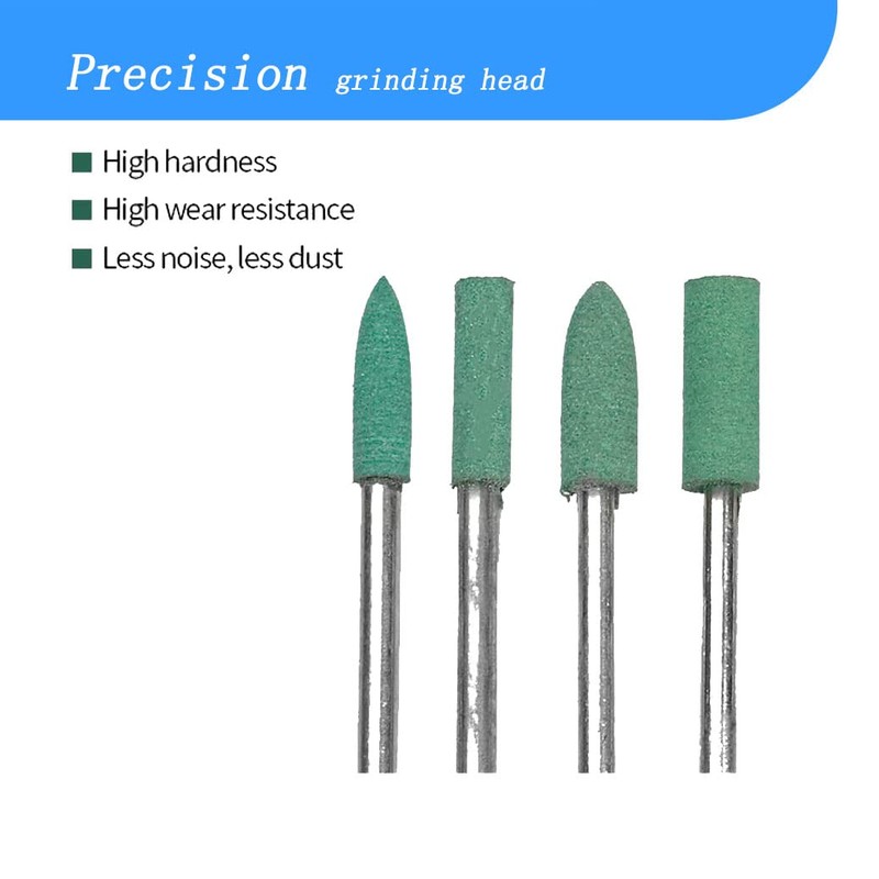 Luo ke 20 Pcs Rubber Polishing Bits, 1/8'' Shank Silicone