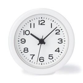 Muji MJ-BC2 12046745 Analog Bass Clock, White, Width 3.4 x Depth 1.6 x Height 3.4 inches (8.6 x 4.0 x 8.6 cm)