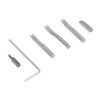 7 in 1 Leather Groover Tool Plastic Wood Fine Steel