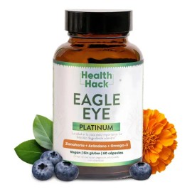 Visión Ocular Polvo Zanahoria Extracto Arándano Formulado Zinc Vitamina Omega Luteína Health Hack Eagle Eye Platinum