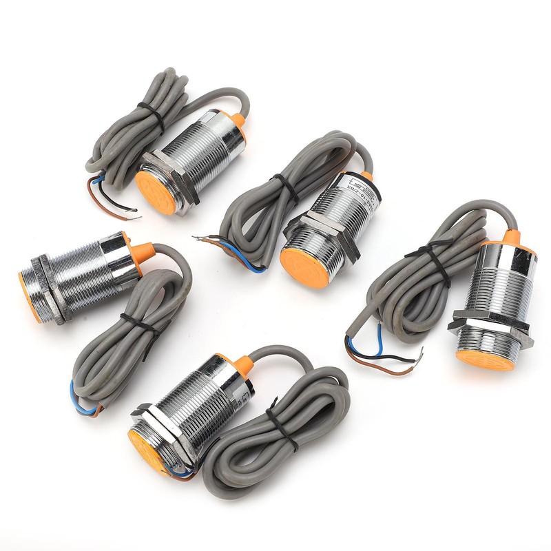 5Pcs Metal Inductive Switch Proximity Limit Sensor NPN 3‑Wire Normally