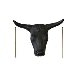 AJ Tack Steer Head Roping Dummy Black