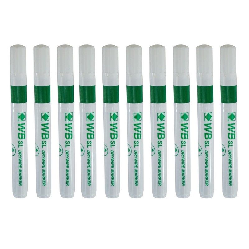 Hainenko 871004 WB SL Bullet Tip Dry Wipe Marker -