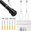 2Pack Stainless Steel Closet Support Bracket - Heavy Duty Ceiling