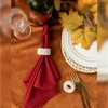Set of 12 White Pearl Napkin Rings Wedding Table Decoration