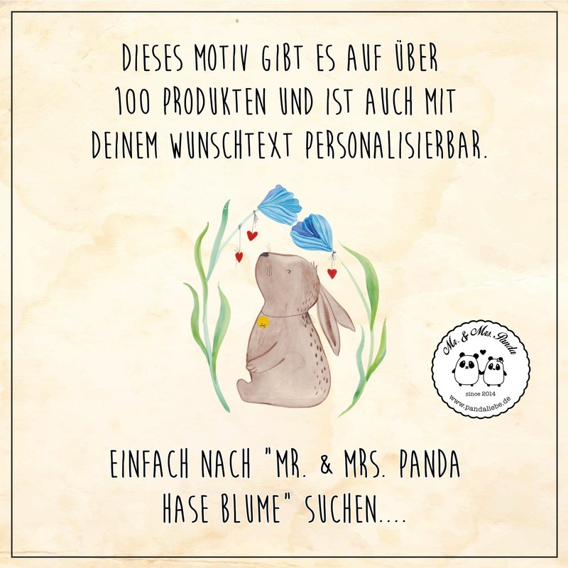 Mr. & Mrs. Panda DIN A4 Poster Rabbit Flower -
