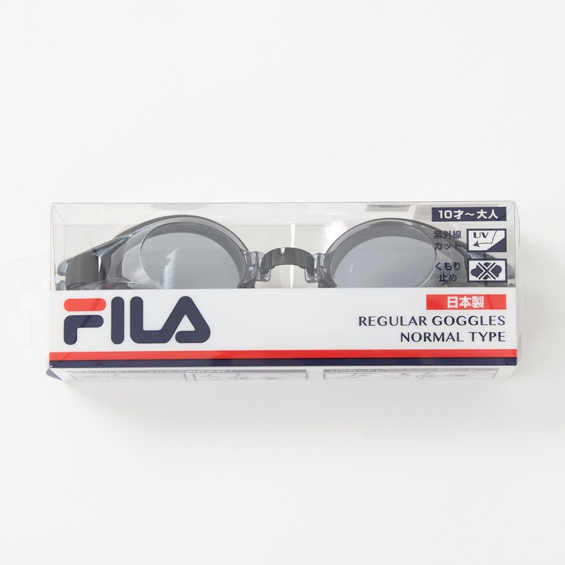 Fila 3082085 308208 Goggles, Swimming Goggles, Unisex, Adult, Black