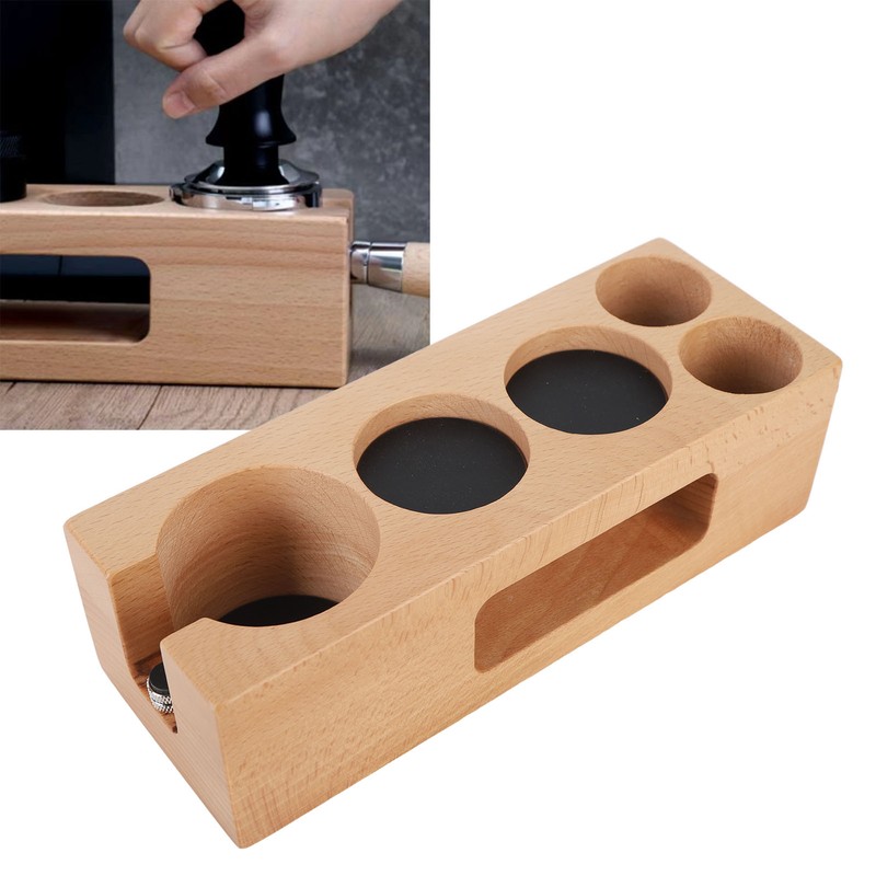 Wood Coffee Filter Tamper Holder Wooden Coffee Tamper Mat Stand