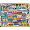 White Mountain 1000 Piece Jigsaw Puzzle State License Plates Collage