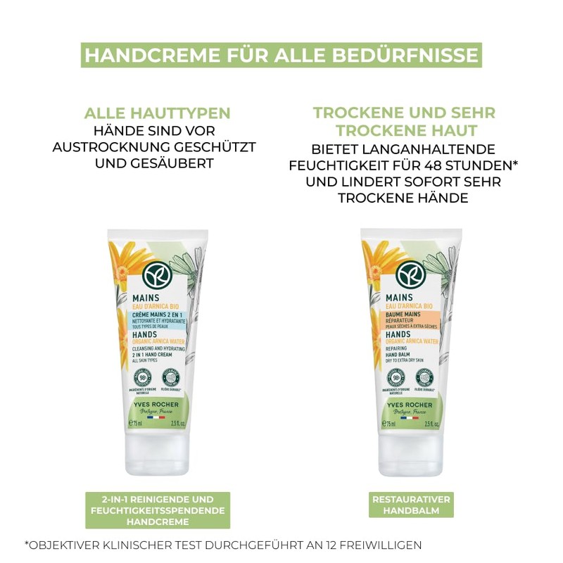Yves Rocher PUR ARNICA Restorative Hand Cream Intensive Hand Care