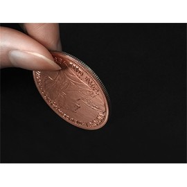 Sun and Moon Coin Set Morgan Dollar & Ancient Copper Coin Magic Tricks Coin Transposition Vanish Magic Magician Accessory Close up Illusions Prop Gimmick Mentalism