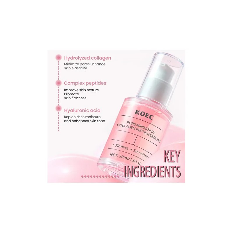 Esencia Hidratante Facial Con Pptido De Colgeno Koec, 30 G