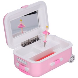 Originality Music Box Cute Luggage Jewelry Box Student Birthday Gift for Children Ornaments