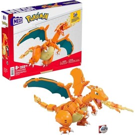 Mega Brands Construx Pokémon, Charizard, Juguete de Colección Construcción para niños de 8 años en adelante
