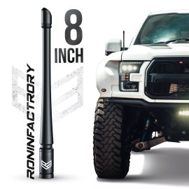 Ronin Factory Short Antenna for Ford F150 Bronco Lightning Raptor 8 Inch Flexible TuffLock
