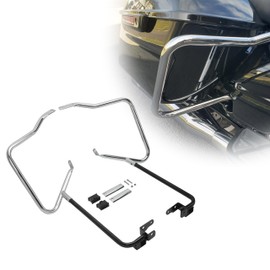 KUAFU Saddlebag Bracket Guard Bars Compatible with 2014-2024 Harley Davidson Touring Electra Glide Road Glide Street Glide FLH Hard Saddle Bags Support Brackets Mount Kit