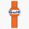 Gulf Stripe Decal Vinyl Bumper Sticker