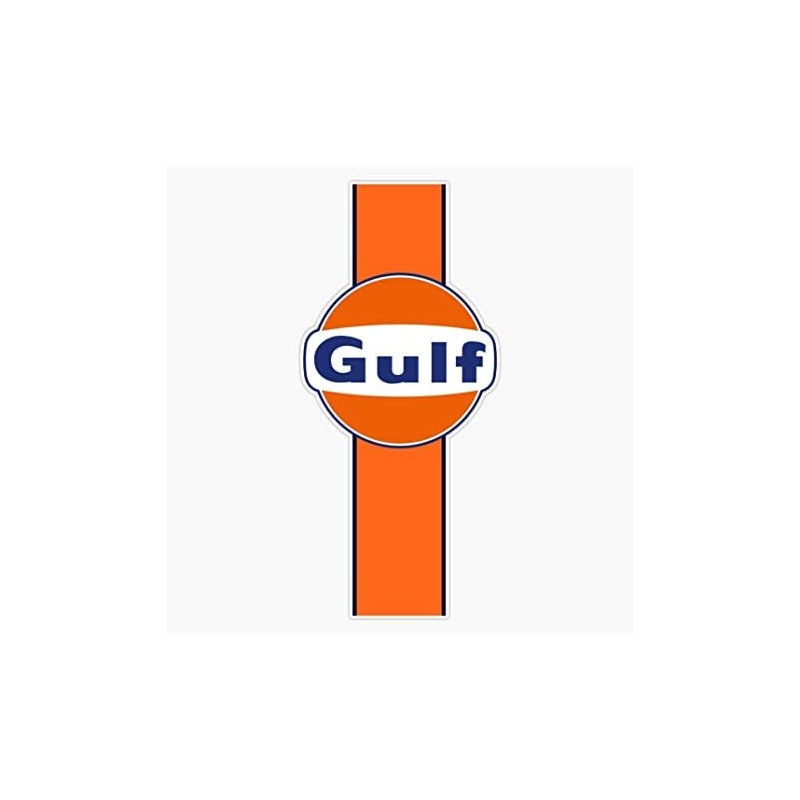 Gulf Stripe Decal Vinyl Bumper Sticker
