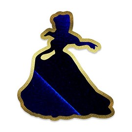 Bargain Max Decals Bell Princess Beast Gold Blue Window Laptop Car Sticker 6"