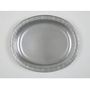 Silver Oval Paper Plates, 8ct