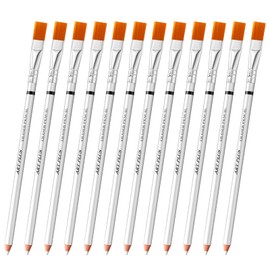Faccito Pack of 12 Eraser Pens with Brush Eraser in Pen Shape Eraser for Drawing Eraser for Artists Sketching Painting Accessories
