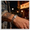Xusamss Mens Cuban Link Chain Bracelet Thick Link Design Stainless