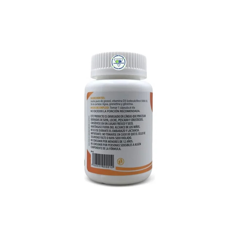 Vitamina D3 5000 Ui C/60 Caps Natural Health