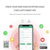 FITDAYS Báscula de cocina inteligente para bajar de peso y