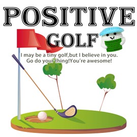 Zelaxeyi Fun Crochet Mini Golf Gifts for Golf Lovers, Birthday Gifts for Men Women Golfers Emotional Support Crochet