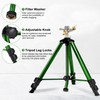Keten Impact Sprinkler on Tripod Base, 2 Pack Lawn Sprinklers