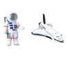 Outer Space Party Decorations Inflatable Astronaut & Space Shuttle Inflate