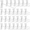 Waltool 20Pcs Gridwall Hooks, Metal Grid Panel Hanging Peg Hooks,