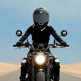 1Storm Motorcycle Full Face Helmet Dual Visor Sun Shield Ghost Red + Martian BlueT-S2 Motorcycle Bluetooth Headset