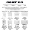 Gasea 560pcs 2.54mm Dupont Connector Housing Crimping Pins Male/Female Adapter