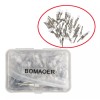 Bomaoer Cepillos Descartables Planos De Nailon, Blanco, 100 Piezas