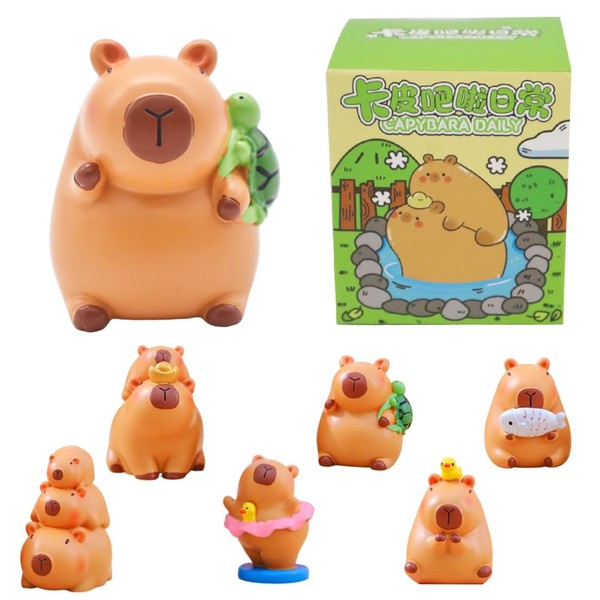 Blind Box Capybara Figures Capybara Random Collection Guess Blind Bag