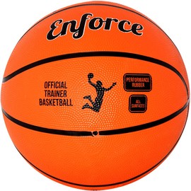 Optimum Street Basketball - Durable Korean Rubber with All-Weather Grip for Versatile Indoor/Outdoor Play - Sizes 7 & Mini for All Ages - Orange, Mini