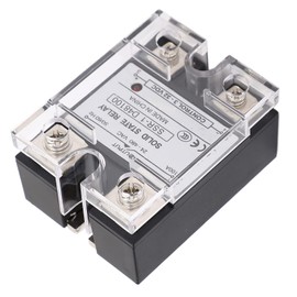 Solid State Relay Module, SSR-1 D48100 100A Solid State Relay DC Control 24-480VAC DC-AC with Plastic Cover for Automation Devices