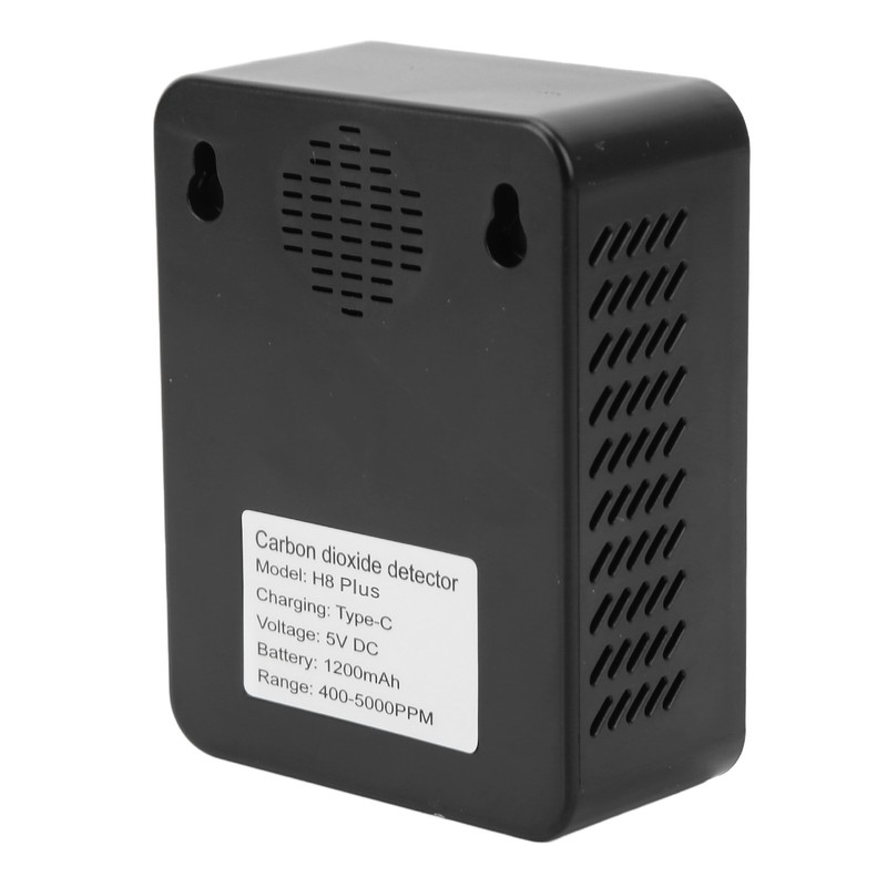 CO2 Detector Air Quality Monitor TVOC Tester USB Charging Thermometer