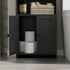 Homhedy Small Bathroom Storage Cabinet, Freestanding Toilet Paper Storage with