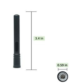 BVMAG UHF 400-470mhz Stubby Antenna SMA-Male Compatible with TYTMD-UV380 MD-380 Walkie Talkie Two Way Radio 2Pack